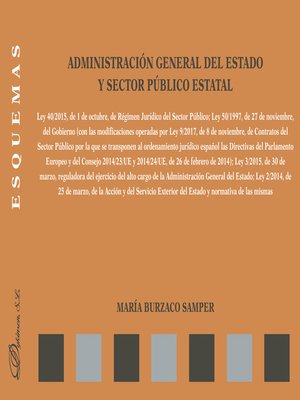 cover image of Administración General del Estado y sector público estatal. Esquemas